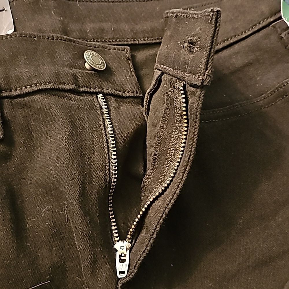 GAP Classic Straight Mid-Rise Denim, Black, Size 6 Tall, NWT - Picture 10 of 13